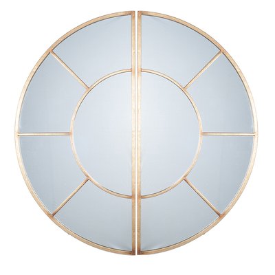 92cm Antique Gold Section Wall Mirror SO'HOME