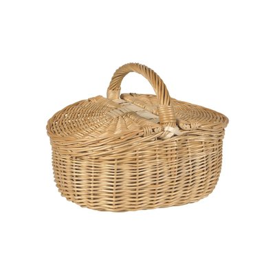 Panier 2 couvercles en osier miel AUBRY GASPARD