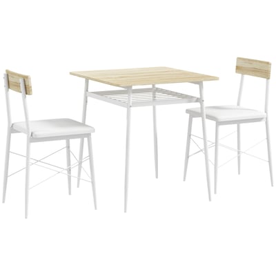 Ensemble de table à manger Acier Chêne HOMCOM