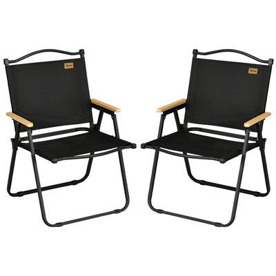 Lot de 2 chaises de jardin camping pliables acier oxford OUTSUNNY