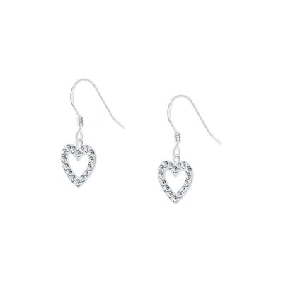 Boucles d'oreilles en argent 925 et cristal CLEOR