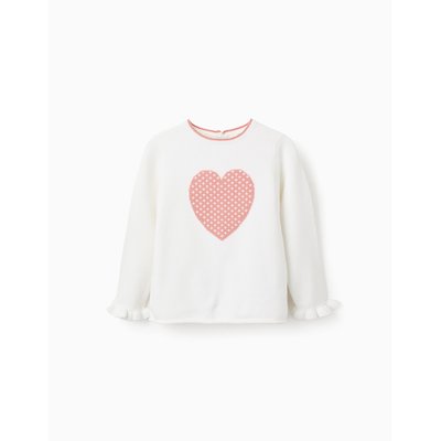 Pull en Maille avec Jacquard d'Étoile et Volants ZIPPY