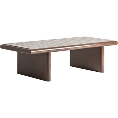 Table basse contemporaine bois et céramique RECOLLECTION