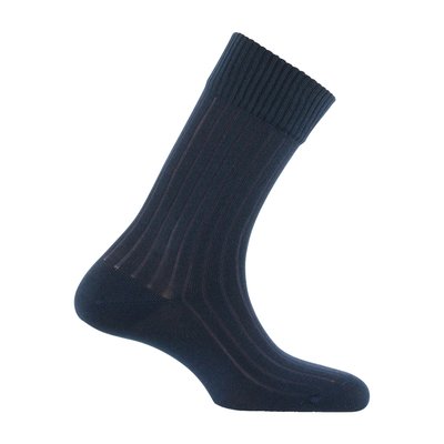 Chaussettes à côtes en polyester et laine recyclée MADE IN FRANCE KINDY