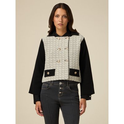 Veste boxy réalisée en FIL de laine mélangée OLTRE