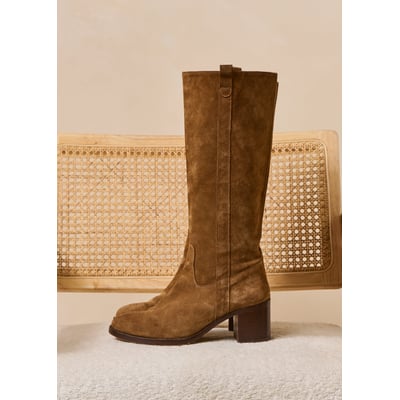 Bottes à talons en cuir LA FEE MARABOUTEE