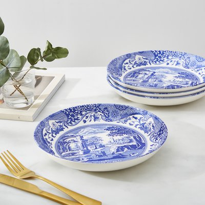 Set of 4 Blue Italian Pasta Bowls SPODE