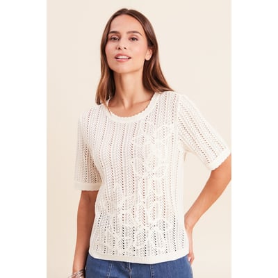 Pull ajouré col rond BREAL