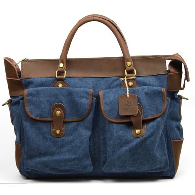 Sac week-end femme cuir et toile ZANZIBAR OH MY BAG