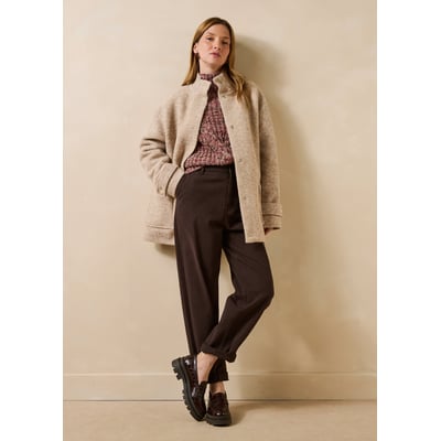 Manteau 3/4 doublé en laine mélangée LA FEE MARABOUTEE