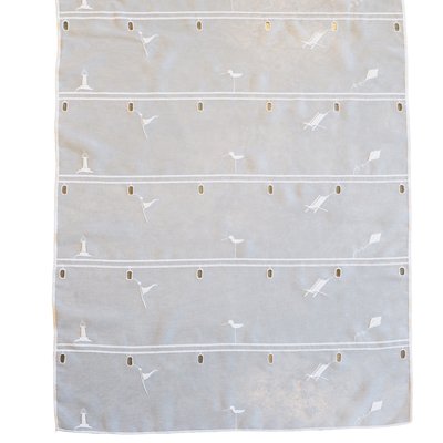 Modulable brodé blanc ambiance été HOME MAISON