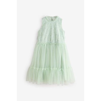 Robe de cérémonie en mesh et dentelle NEXT