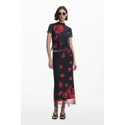 Desigual - Jupe midi pétales Tyler McGillivary DESIGUAL