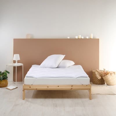 Surmatelas confort respirant LAVABLE à 95°C BLEU CALIN