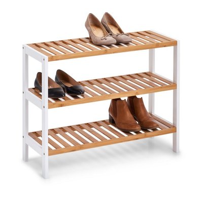 Étagère rangement chaussures bois 3 étages ZELLER PRESENT