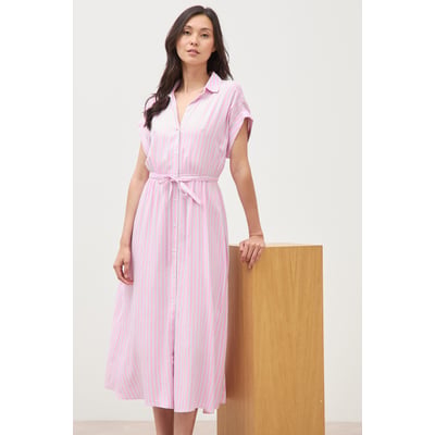 Robe longue évasée ceinturée BONOBO