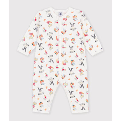 Pyjama en coton, imprimé animaux PETIT BATEAU