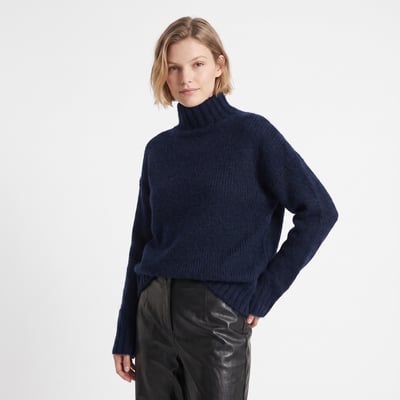 Pull épais col roulé oversize en maille chaude BELINDA ARTLOVE