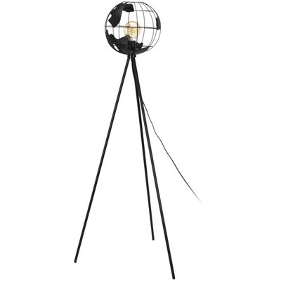 Lampe en métal noir Globe Lampadaire CMP