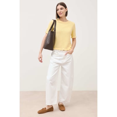 Jeans barrel taille haute 7/8ème BONOBO