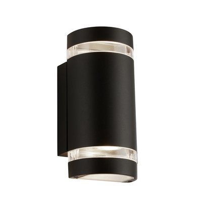 Outdoor Cylindrical Wall Light with Clear Diffuser SO'HOME