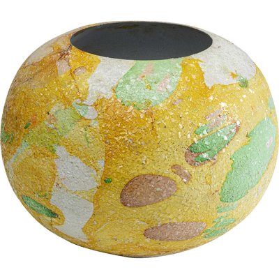 Vase Zumba jaune 23cm KARE DESIGN