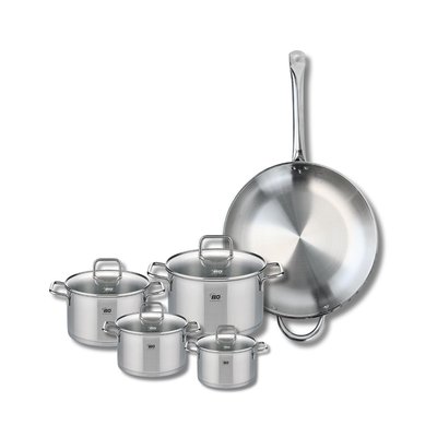 Set de 1 poêle 32 cm et 4 faitouts Profi Citrin ELO
