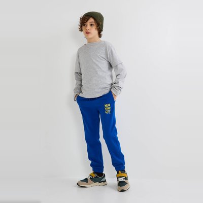 Jogging avec cordon à la taille uni en coton BIO MONOPRIX