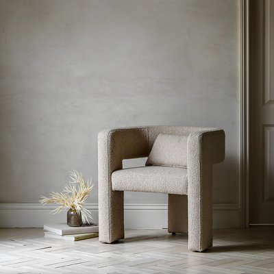 Taylor Curve Boucle Accent Chair SO'HOME