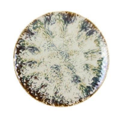 Lot de 6 assiettes plates abstraites en porcelaine 27cm, MAKA NOVASTYL