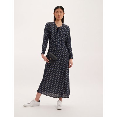 Robe Ariel imprimé bleu INES DE LA FRESSANGE PARIS