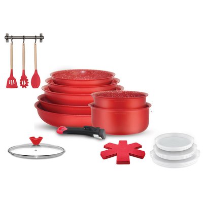 Batterie de cuisine 18 pièces en aluminium ARTHUR MARTIN