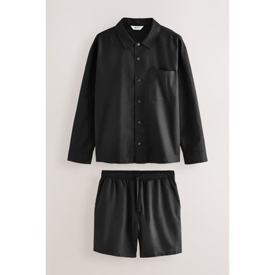 Pyjama short en mélange de coton et lin NEXT