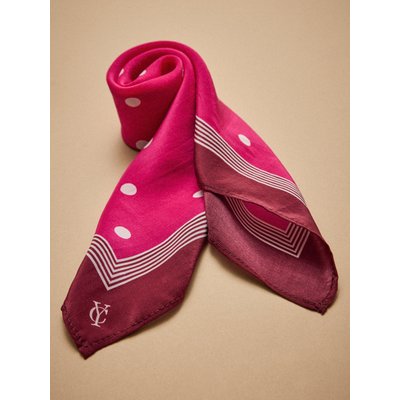 Carré bandana à pois en soie CYRILLUS
