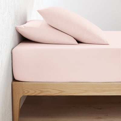 Drap housse uni coton bio, bonnet 30cm, Scenario LA REDOUTE INTERIEURS