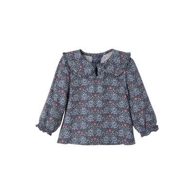 Blouse fleurie col claudine VERTBAUDET