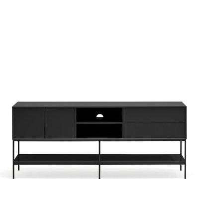 Meuble TV 2 portes en bois et métal L175cm- PLATT TEULAT