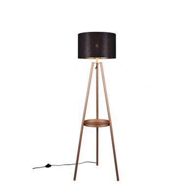 Lampadaire trois pieds design avec abat-jour tissu TRIO