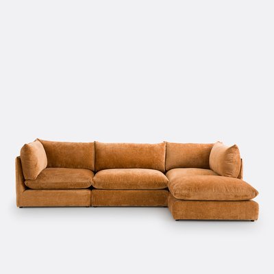 Modulaire bank van getextureerd fluweel, Malo LA REDOUTE INTERIEURS