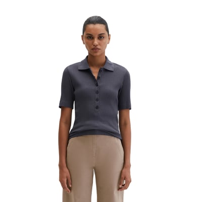 Polo à côtes slim avec TENCEL™ Modal MARC O'POLO