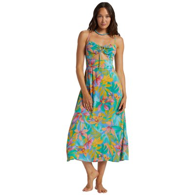 Robe mi-longue avec découpe RED HOT BILLABONG