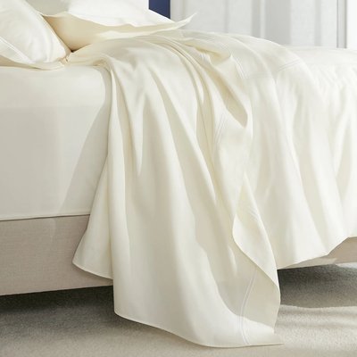 Drap plat satin de coton égyptien RADIEUSE MPC MAISON