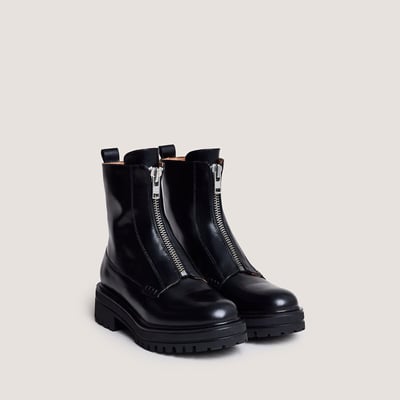 Leren boots met rits, AMOUREUSE JONAK