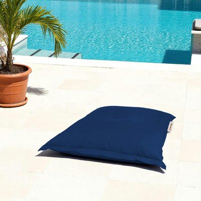Pouf coussin de sol extérieur bleu foncé - 100 cm ARTA PIER IMPORT