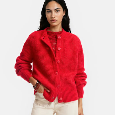 Signature Cardigan AMBROISE, Alpaka-Mix LA REDOUTE COLLECTIONS