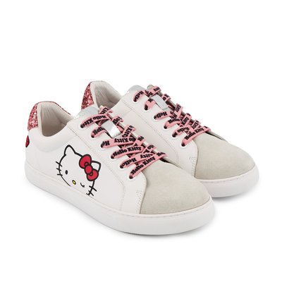 Baskets En Cuir Simone Hello Kitty Glitter BONS BAISERS
