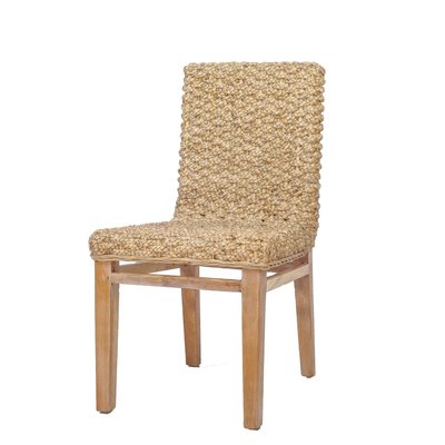 Chaise de salon en abacca et teck OASIS HYDILE
