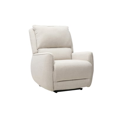 Fauteuil relax électrique en tissu effet velours texturé beige RACHEL MILIBOO