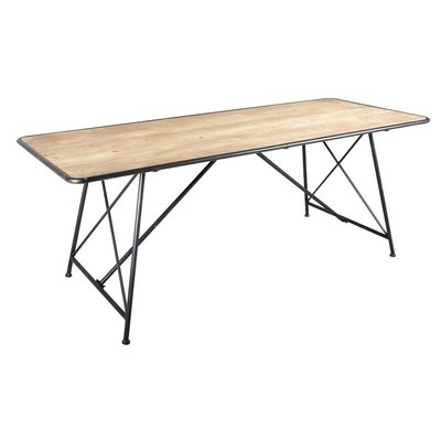 Table en métal et pin AUBRY GASPARD