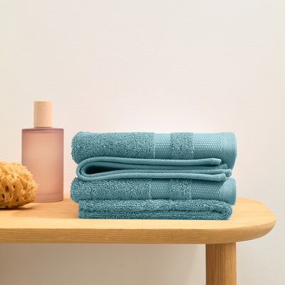Set mit 4 Gästehandtüchern aus ägyptischer Baumwolle 600g/m2, Kheops LA REDOUTE INTERIEURS